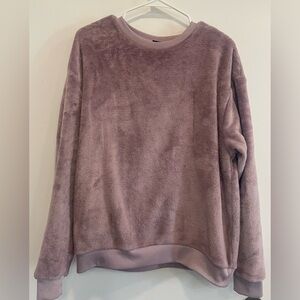 Cold Crush Purple Knit Crewneck Sweater
